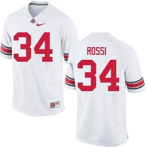 Men's Ohio State Buckeyes #34 Mitch Rossi White Nike NCAA College Football Jersey Best ZZG8044NS
